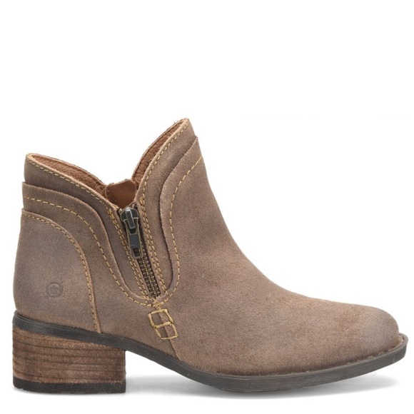 Born Malta II Taupe Distressed Booties Size 10 New - Picture 11 of 12